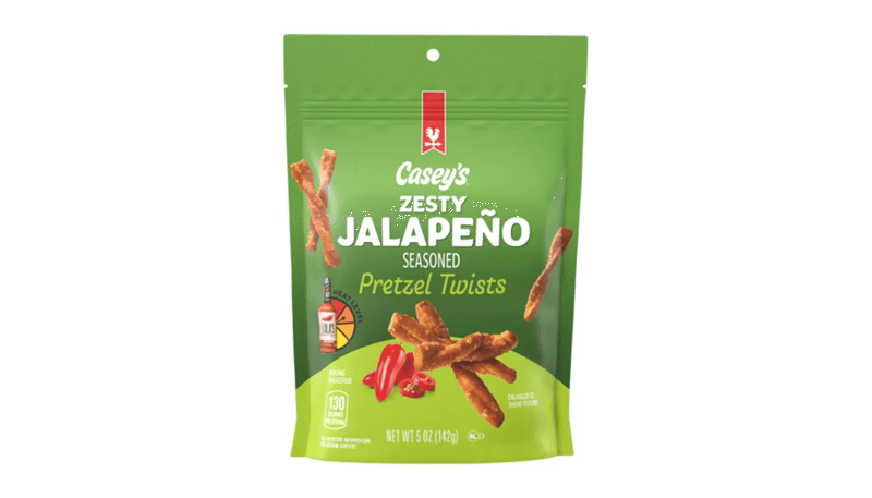 Casey's Zesty Jalapeño Seasoned Pretzels 5oz